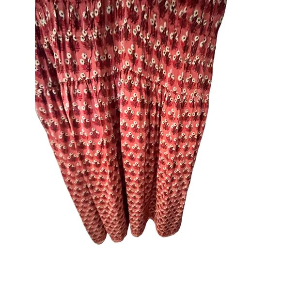 JCrew NWT Red Floral Smocked Waist Maxi Dress – Size XL - Picture 8 of 8